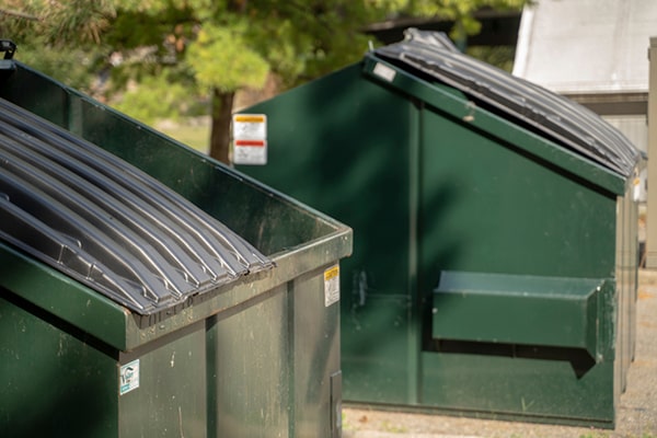 the minimum rental period for commercial dumpsters is typically one week